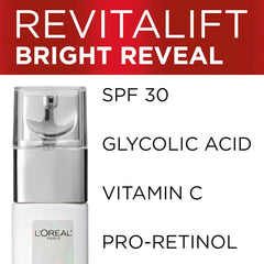 Rejuvenating Bright Day Cream: Anti-Aging with Sun Protection, Infused with Vitamin C, Pro-Retinol, & Glycolic Acid, 1 Fluid Ounce"
