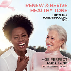 L'Oreal Paris Skincare Age Perfect Rosy Tone Face Moisturizer with LHA and Imperial Peony, Anti-Aging Day Cream for Face, Non-greasy, 2.55 oz, Packaging May Vary